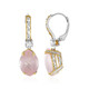 Rose Quartz Silver Earrings (Gems en Vogue)