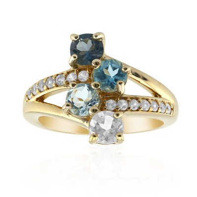 Sky Blue Topaz Silver Ring