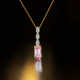 14K Patroke Kunzite Gold Pendant (AMAYANI)