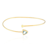 Sky Blue Topaz Silver Bangle