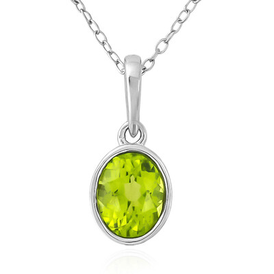 Peridot Silver Necklace