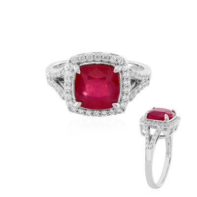 Bemainty Ruby Silver Ring