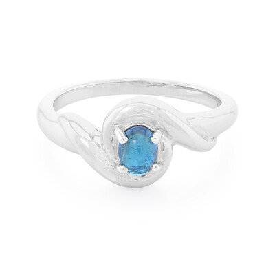 Royal Blue Apatite Silver Ring