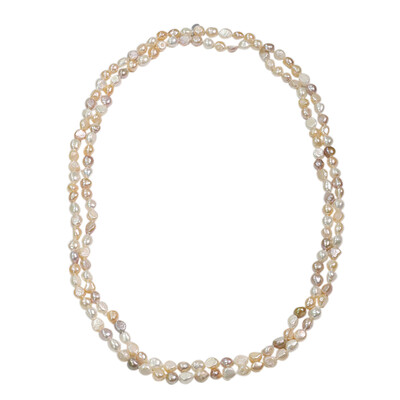 Freshwater pearl Silver Necklace (TPC)