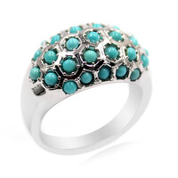 Campitos Turquoise Silver Ring (Anne Bever)