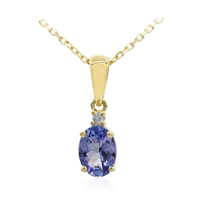 10K AAA Tanzanite Gold Necklace