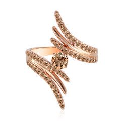 14K VS1 Argyle Rose De France Diamond Gold Ring