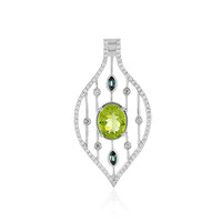 Arizona Peridot Silver Pendant