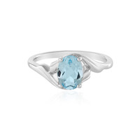 Sky Blue Topaz Silver Ring