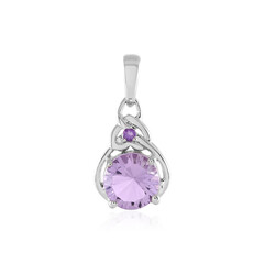 Rose de France Amethyst Silver Pendant