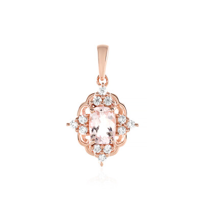 Morganite Silver Pendant