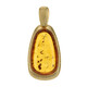 Cognac Baltic Amber Silver Pendant (dagen)