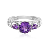 Zambian Amethyst Silver Ring