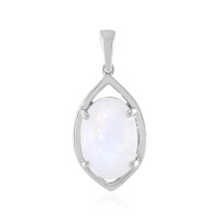 Rainbow Moonstone Silver Pendant