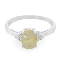 Rutile Quartz Silver Ring