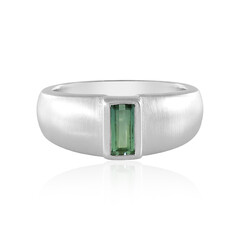 Benedito Green Tourmaline Silver Ring (Adela Silber)