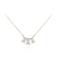 White Topaz Silver Necklace