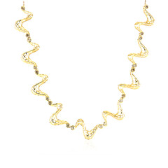 9K I2 Champagne Diamond Gold Necklace (Ornaments by de Melo)