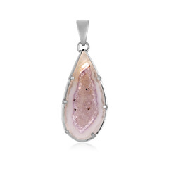 Druzy Agate Silver Pendant