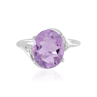 Rose de France Amethyst Silver Ring