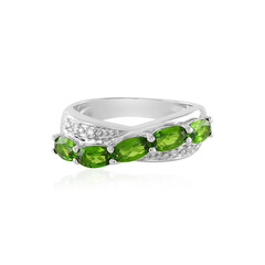 Russian Diopside Silver Ring