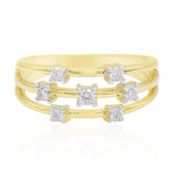 9K SI1 (G) Diamond Gold Ring