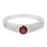 Mozambique Garnet Silver Ring