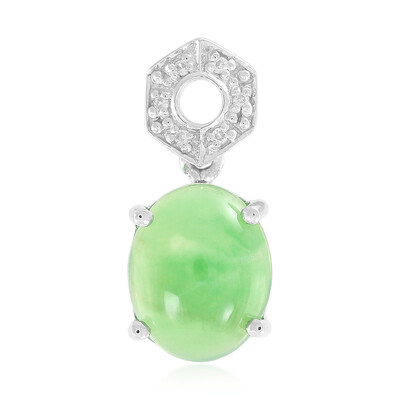 Imperial Chrysoprase Silver Pendant