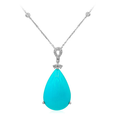 14K Sleeping Beauty Turquoise Gold Necklace (CIRARI)