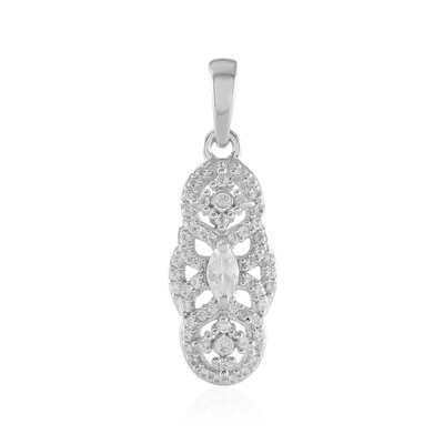 Zircon Silver Pendant