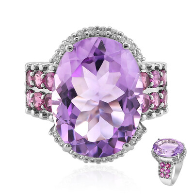 Rose de France Amethyst Silver Ring