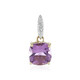 9K Rose de France Amethyst Gold Pendant