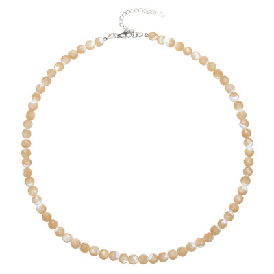 Mother of Pearl Silver Necklace