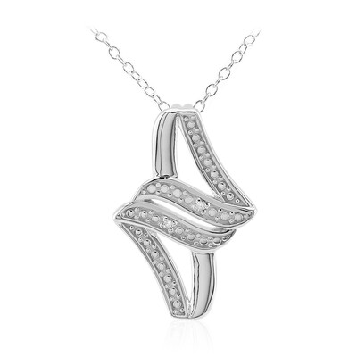 I3 (I) Diamond Silver Necklace