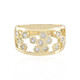 9K White Sapphire Gold Ring (Adela Gold)