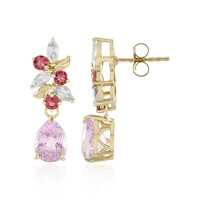 9K Patroke Kunzite Gold Earrings (Adela Gold)