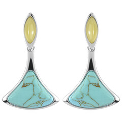 Turquoise Silver Earrings