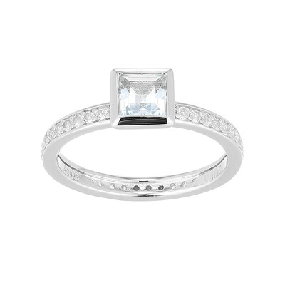 Sky Blue Topaz Silver Ring