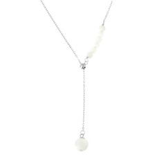 Mother of Pearl Silver Necklace