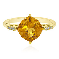 14K Citrine Gold Ring