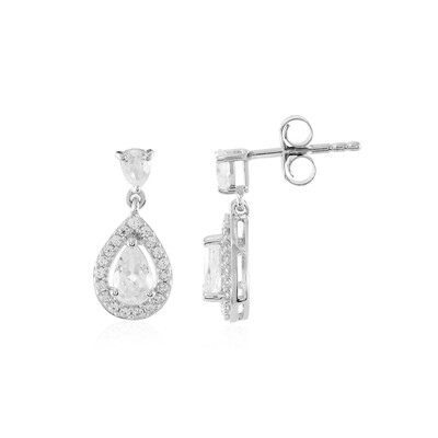 Zircon Silver Earrings