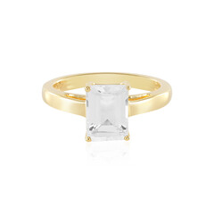 White Topaz Silver Ring