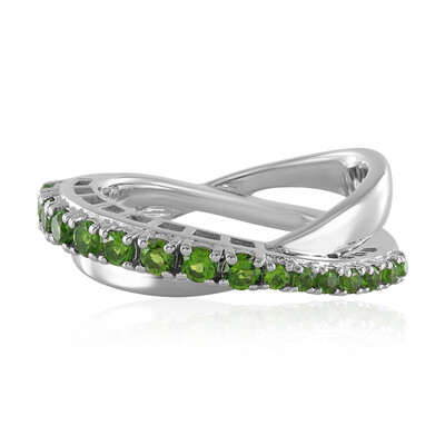 Russian Diopside Silver Ring