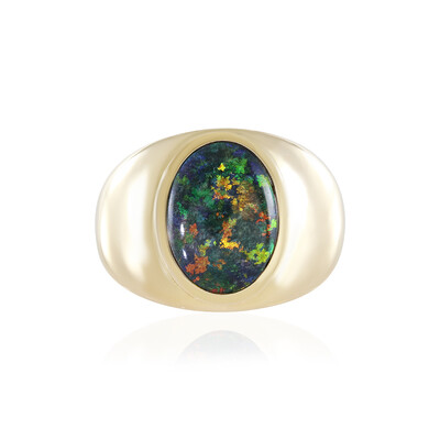 14K Andamooka matrix opal Gold Ring (AMAYANI)