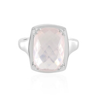 Rose Quartz Silver Ring