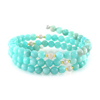 Amazonite Steel Bangle (Riya)