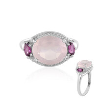 Rose Quartz Silver Ring