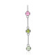 Fancy Tourmaline Silver Pendant