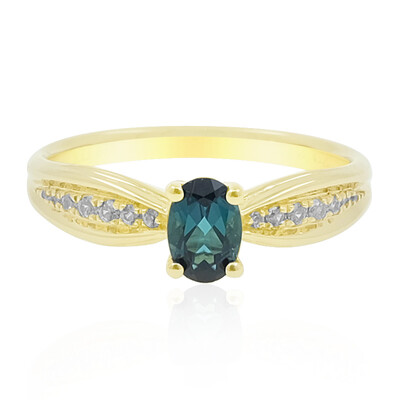 9K Brazilian Indicolite Gold Ring (de Melo)