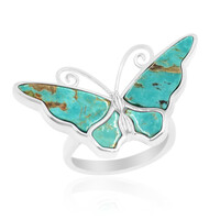 Tyrone Turquoise Silver Ring (Anne Bever)